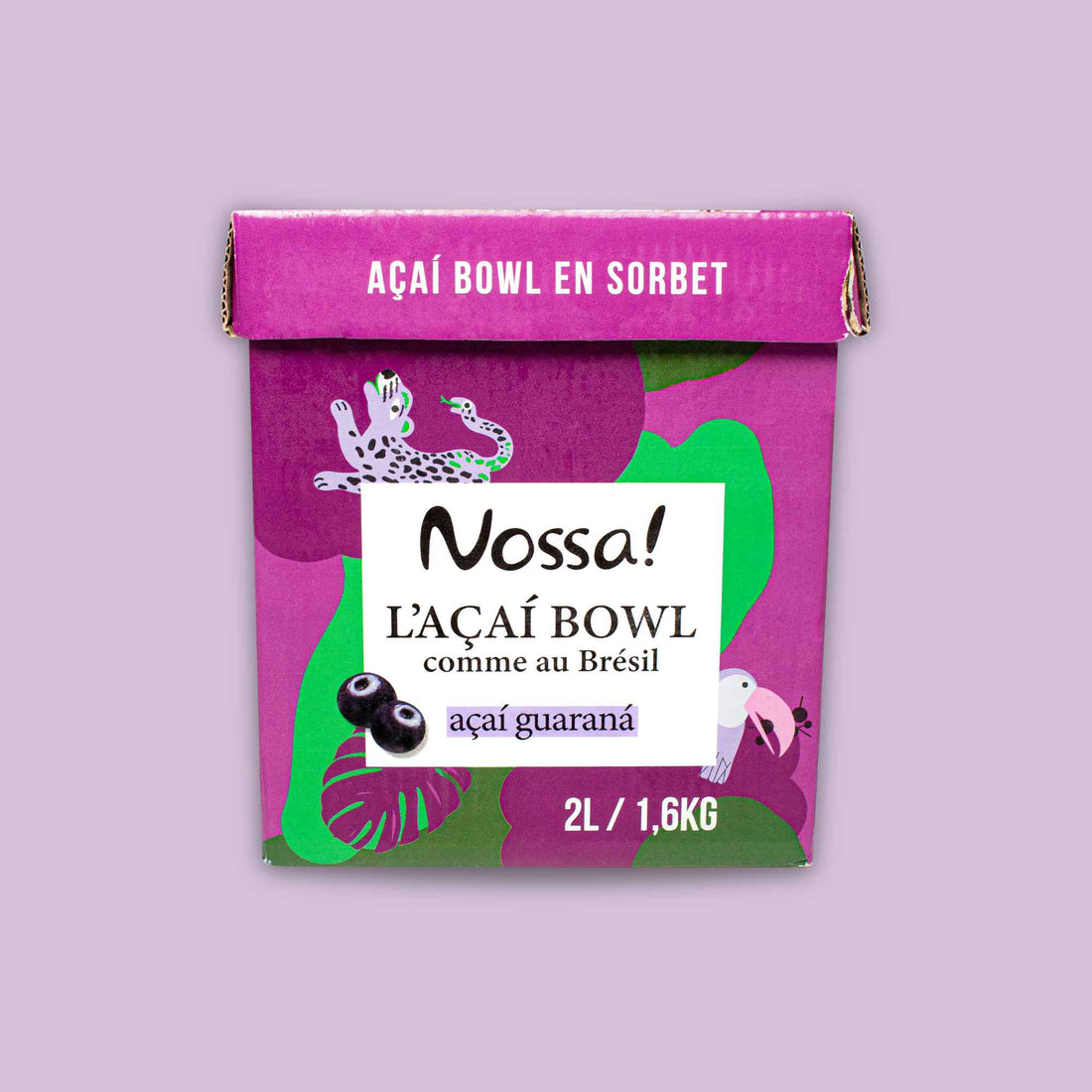 Sorbete premium de açaí y guaraná