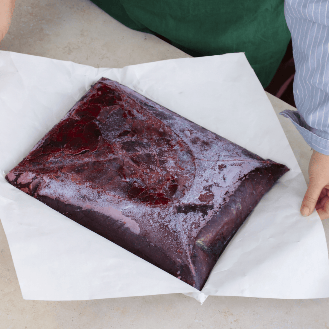 Puré de açaí ecológico congelado
